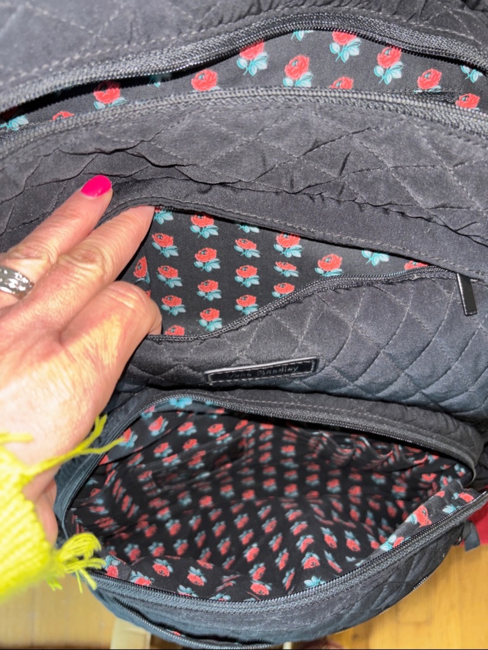 Quilted Black Backpack - Everyday Carry - Picture 4 of 14